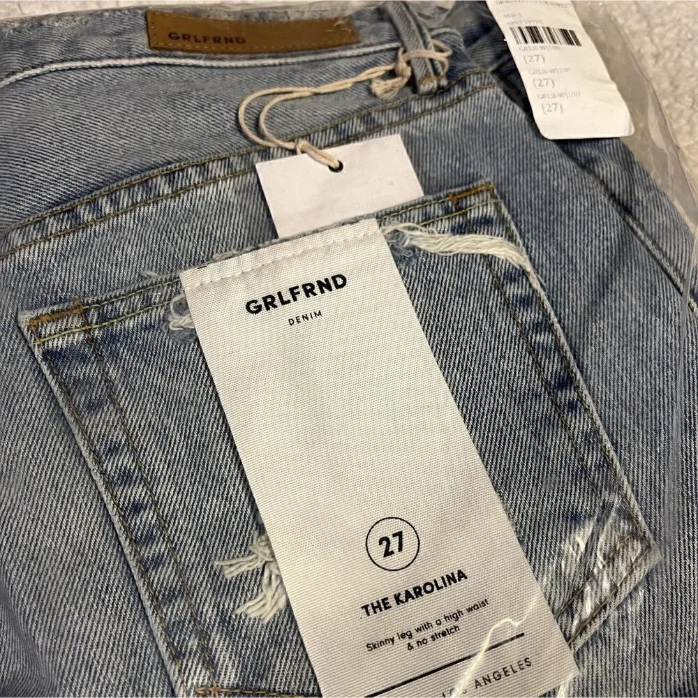 🎉HP🎉 GRLFRND x Revolve Karolina High-Rise E Street Distressed Skinny Jean - 27 - Picture 5 of 11